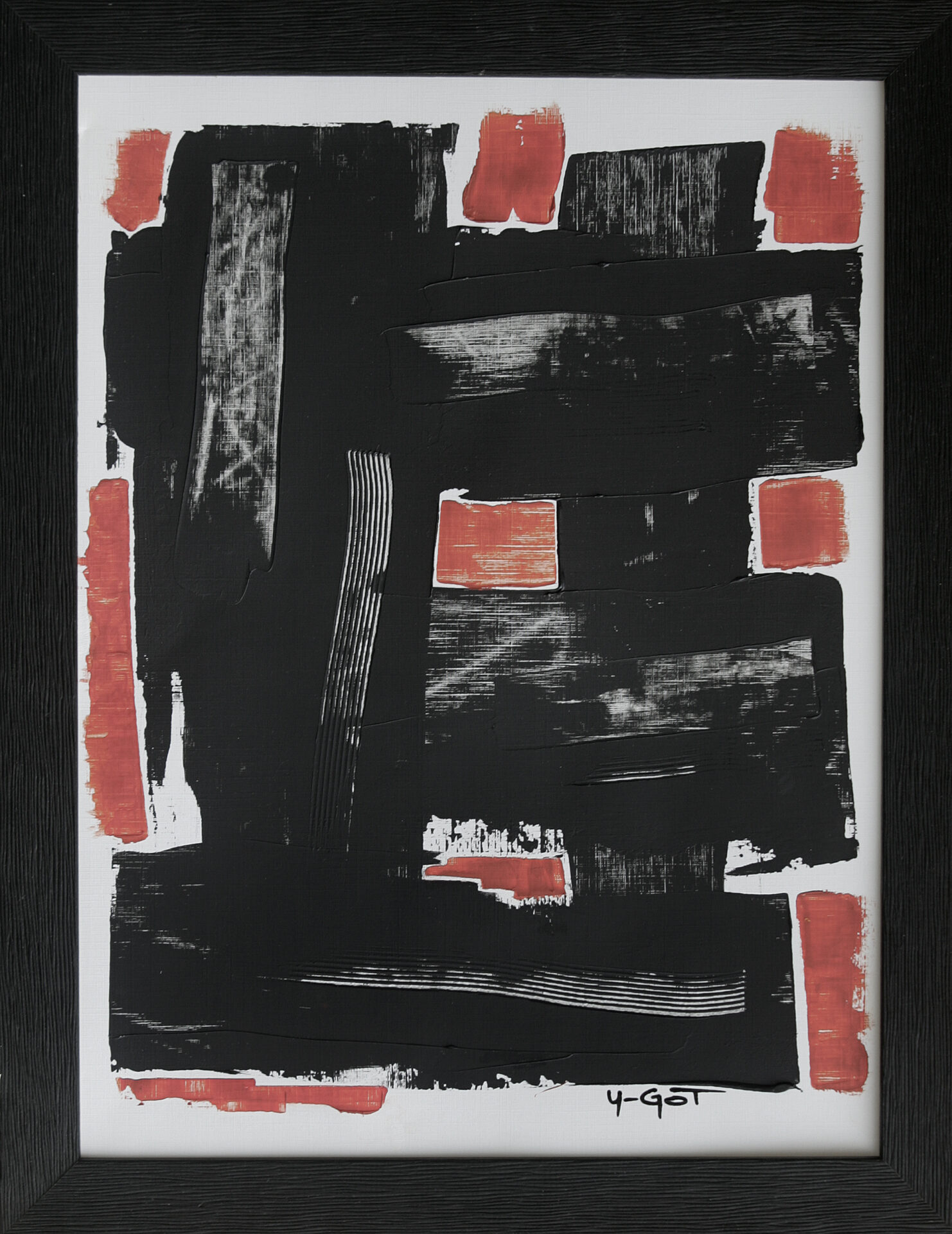 Acryliques – Petits formats – U-Got N°0058 encadré 30×40 cm