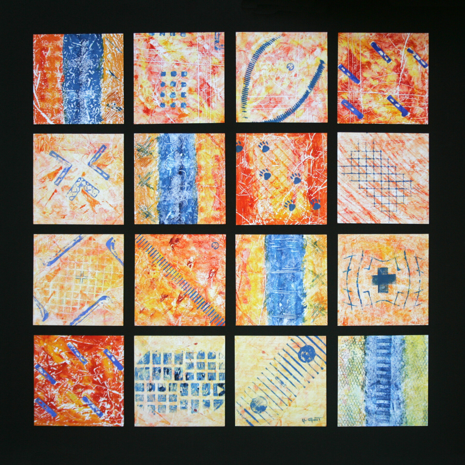 Techniques mixtes – Patchworks – U-Got N°103 80×80 cm Août 2020