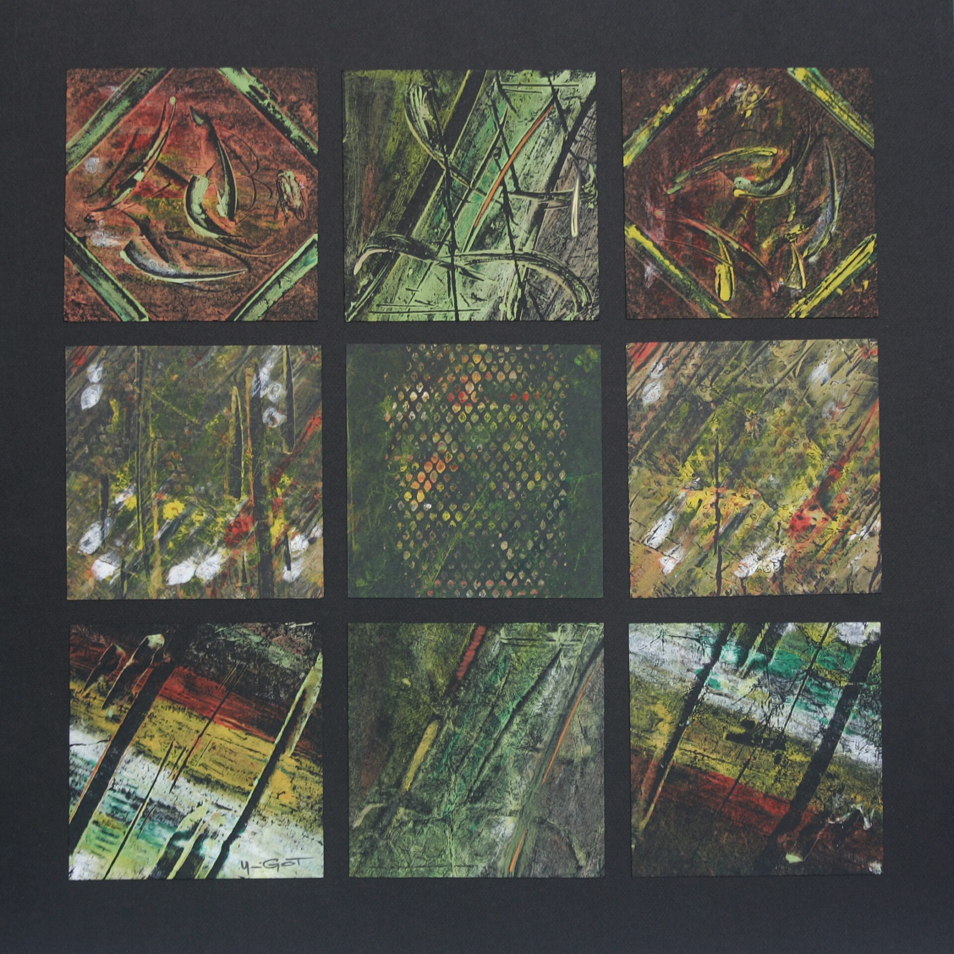 Techniques mixtes – Patchworks – U-Got N°119 60×60 cm