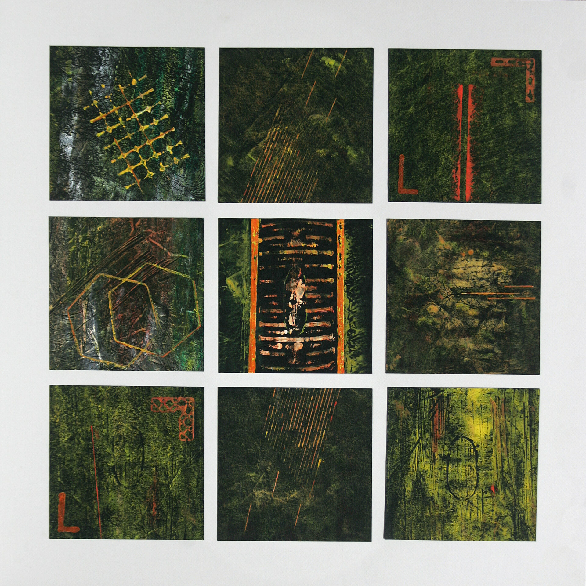 Techniques mixtes – Patchworks – U-Got N°130 60×60 cm Avril 2021