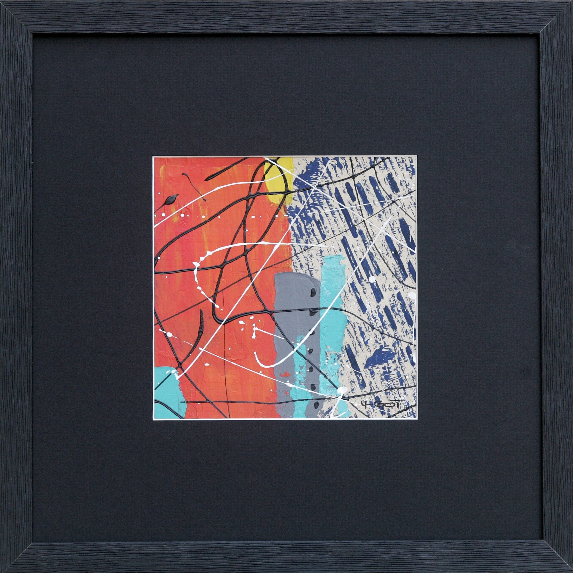 Acryliques – Petits formats – U-Got N°146.B encadré 30×30 cm