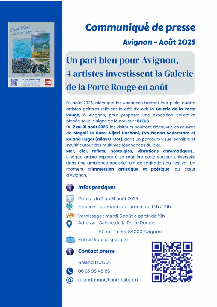 Communiqué de presse Bleus à la Porte Rouge