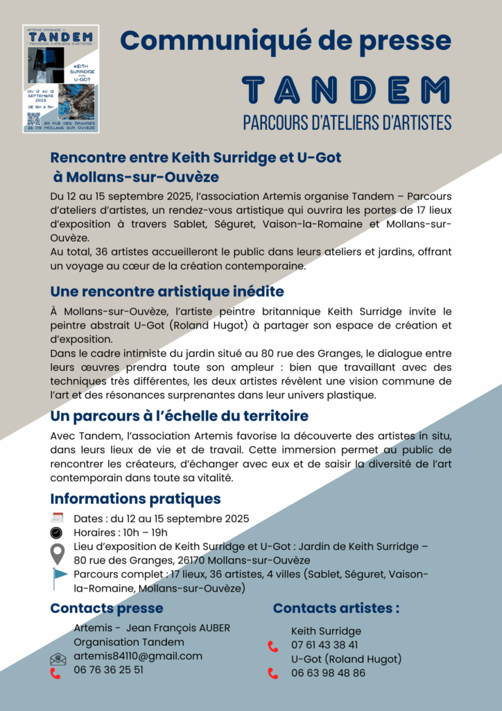 Communiqué de presse Tandem